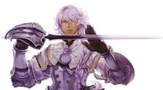 Man holding sword glove white - rpg portrait free wallpaper