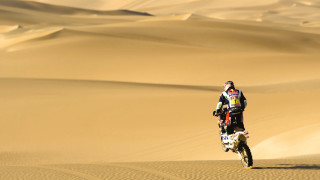Desert motorcycle sand dunes poster - sand free wallpaper