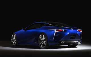 Blue sports car dark room 37 - side profile free wallpaper