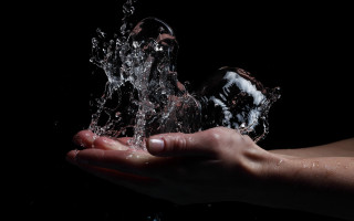 Person water glass splash ambient - a splash of water free wallpaper