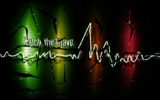 Neon beach wave woman felipe - analytical art free wallpaper