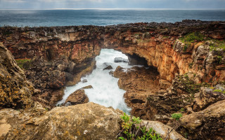 Rocky cliff river cloudscape landscape - a rocky cliff free wallpaper for desktop