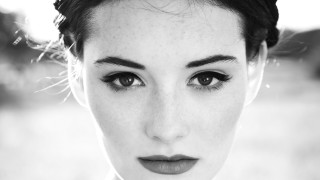 Freckled hair tie serious black - anna findlay free wallpaper