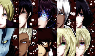 Anime characters colored eyes hair 5 - perfect face free wallpaper
