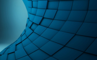 Blue abstract curved design white - cinema 4 d free wallpaper
