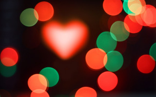 Heart bokeh moonlight planet redmoon - light free wallpaper