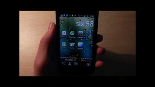 Person holding smartphone screen six - smart free wallpaper