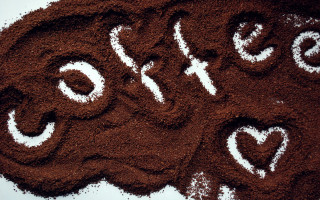 Chocolate powder love 3d render - the word love free wallpaper