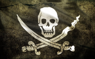 Pirate flag skull crossbones knife - a skull free wallpaper