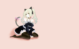 Anime girl cat ears tail 6 - a anime girl free wallpaper for desktop