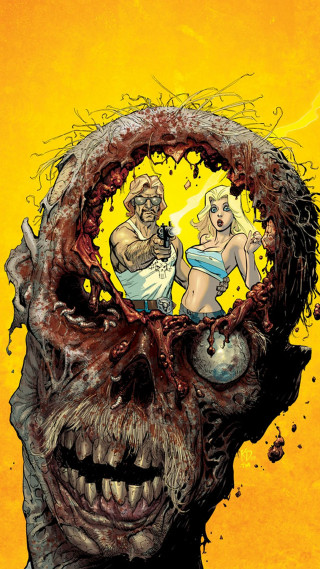 Zombie woman head man center - alan davis free wallpaper for mobile