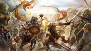 Epic fantasy battle dragon armor - a battle free wallpaper