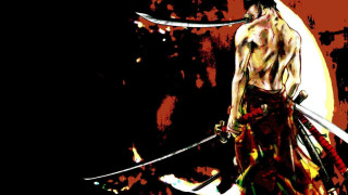 Zoro samurai ember flame sword - two sword free wallpaper