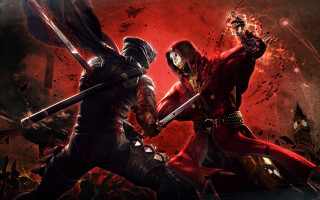 Battle armor duel flaming sword - behind them free wallpaper for desktop