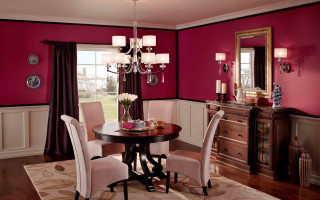 Dining room table chairs chandelier 9 - dining free wallpaper