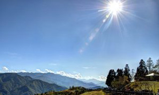 Sunny day mountains sun view - the mountain free wallpaper