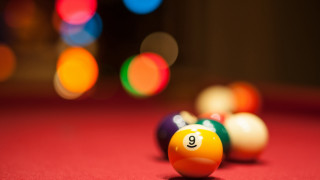Pool table nine ball bokeh - a pool table free wallpaper for desktop