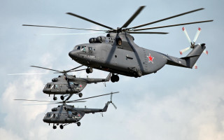 Military helicopters flying sky clouds - the sky together free wallpaper