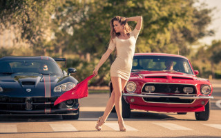 Woman dress street redmustang fashion - eleanor best free wallpaper