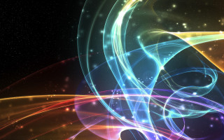 Colorful abstract spiral star space - a spiral design free wallpaper