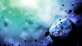 Space planet star cluster cloud - a white cloud free wallpaper