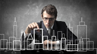 Man suit tie city skyline 5 - edi rama free wallpaper