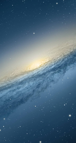 Colorful object in sky with 3 - galaxy free wallpaper for mobile