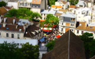 City tower bokeh blur tilt - camille bombois free wallpaper