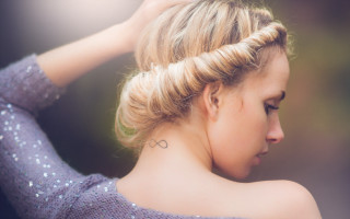 Woman tattoo braid photorealistic lens - celia fiennes free wallpaper