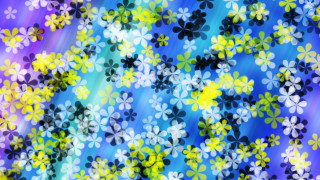 Colorful floral abstract blue yellow - many free wallpaper for desktop