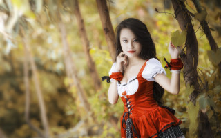 Alice prin gothic forest cosplay - dress free wallpaper