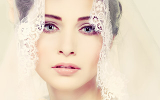 Gothic veil woman digital rendering - beautiful bone structure free wallpaper