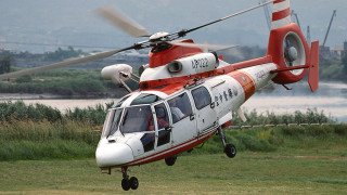 Helicopter red white field water - sakimichan free wallpaper