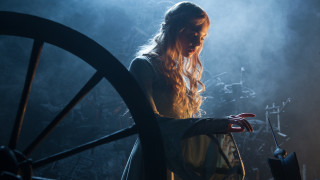 Woman white dress black umbrella 2 - a white dress holding free wallpaper for desktop