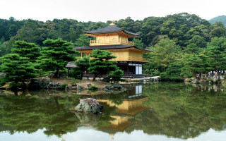 Pagoda island pond bridge kyoto - kyoto studio free wallpaper