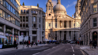 City street clock tower bridge - christopher wren free wallpaper