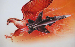 Bird flying jet military airbrush - a jet fighter plane free wallpaper
