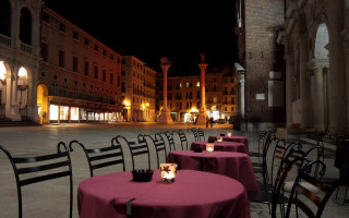 Courtyard candlelit table night matte - dosso dossi free wallpaper for desktop