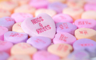 Heart candy conversation hearts digital - candy free wallpaper