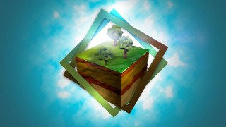 Box cross sheep sky holography - sheep free wallpaper