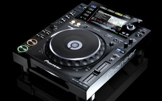 Dj turntable controller black surface 2 - epsylon point free wallpaper