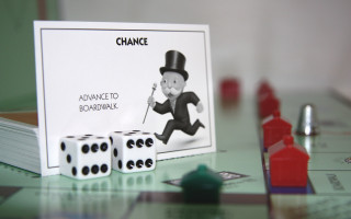 Monopoly dice card man house - david annand free wallpaper