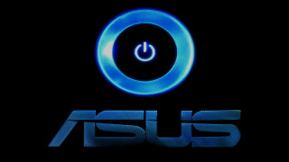 Blue asus logo black background - logo free wallpaper