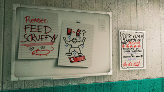 Bathroom wall writing mirror sign - temporary free wallpaper for desktop