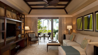 Living room couch table tv 3 - open ceiling free wallpaper