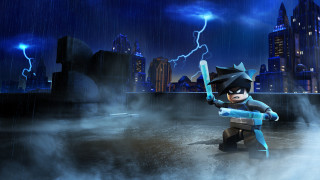 Lego batman city night lightning - lightning free wallpaper
