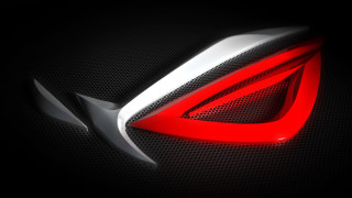 Red white logo black background 3 - a red arrow free wallpaper