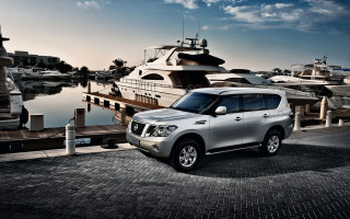 Silver nissan suv boat dock - a boat dock free wallpaper