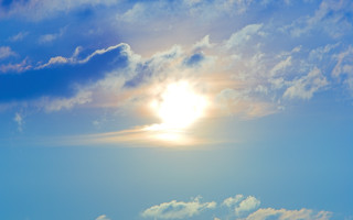 Plane sky sun clouds city - a plane in the foreground free wallpaper