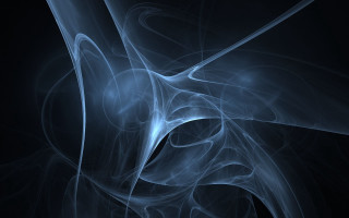 Blue black white illusion fractals - abstract illusionism free wallpaper